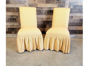 Country French Upholstered Dining Chairs Set Of Two