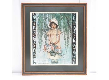Jessie Willcox Smith Print Of Little Girl  Framed