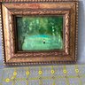 Miniature Framed Signed Tin Painting