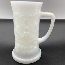Vintage Federal Glass Milk Glass Beer Stein