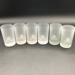 Set Of 6 Jagermeister Frosted Shot Glasses