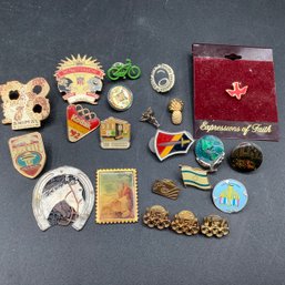 Huge Lot Of Pins, Medallions: Disney, Tourist, Germany, Olympics And More