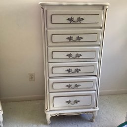 French Provincial Style Tall Lingerie Chest, 1 Of 2 Available