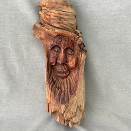 Vintage Black Forest Bavaria Hand Carved Wood Spirit Face Knothead