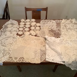 Huge Lot Of Crochet Doilies