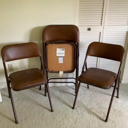 4 Samsonite Card Table Folding Chairs