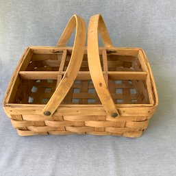 Divided Bottle Woven Basket