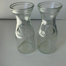 Pair Of Vintage Milk Bottles