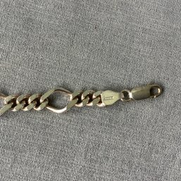 7 Inch Sterling Silver 925 Figaro Chain Bracelet, Italy