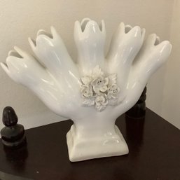 5 Finger Floral Vase, Made In Portugal