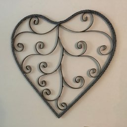 Large Wrought Iron Heart Wall Hanging