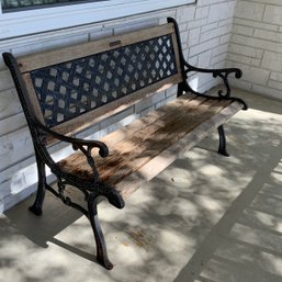 Berkeley Forge Iron And Wood Bench