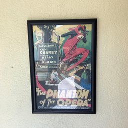 Phantom Of The Opera Official Movie Poster Framed Lithograph Signed Morgan Litho Co With Number Lower Right