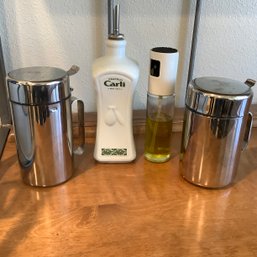 Set Of 4 Olive Oil Containers
