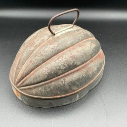 Vintage Metal Jello Mold In Shape Of A Melon
