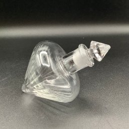 Perfume Bottle, Unique Top Shaped Design That Rests On Its Side