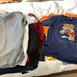 Mix Lot Of Mens T-shirts Including Long Sleeve, Bears, Funcle, Nautica & More