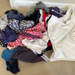 Huge Lot Of Mens L Boxer Briefs And One Champion Large Sweat Shorts, Brands Incl Tommy Hilfiger, Puma