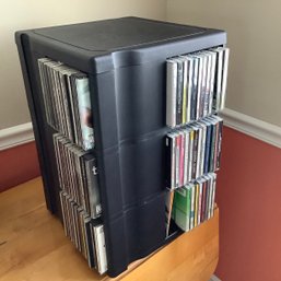 CD Carousel With Over 170 CDs Including Separate Overflow Pile