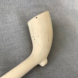 Antique Hand Carved Clay Long Pipe