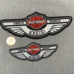 100 Year Anniversary Of Harley Davidson Motor Cycle Patches, 2003