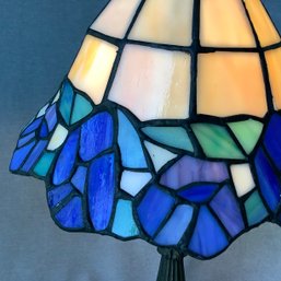 One Of 2 Stained Glass Lamp
