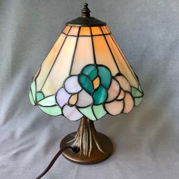 Mini Stained Glass Floral Lamp