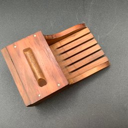 Very Small Hand Wooden Cranberry Comb Or Rake