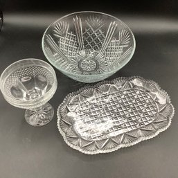 3 Piece Mix Set Of Glassware