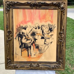 Original Framed Watercolor And Sketch Signed By Jules Maidoff