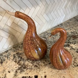 Pair Of Duck Gourds