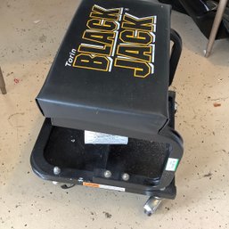 Torin Blackjack Rolling Creeper Garage/Shop Seat Stool With Tool Tray Storage