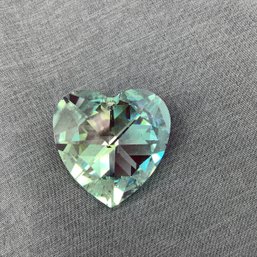 Crystal Faceted Heart Pendant