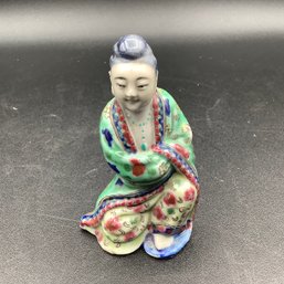 Vintage/Antique Signed Hand Painted Chinese Figurine