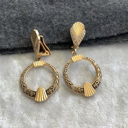 Art Deco Earrings, Made In Spain