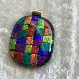 925 Sterling Silver Modern Colorful Bold Pendant
