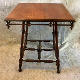 Late 19th Century Victorian Cherry Stick And Ball Table