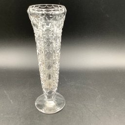 8 Inch Tall Cut Crystal Vase