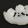 Chinese Carved Nephrite Lotus Group