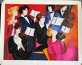 Linda Le Kinff Accords Serio Lithograph Signed In Plate Of 9500 COA Gallery Art