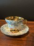 Vintage Rosina Bone China Gold Floral Tea Cup