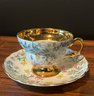 Vintage Rosina Bone China Gold Floral Tea Cup