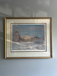 Winter In New York, Entitled This Gorgeous Lithograph.