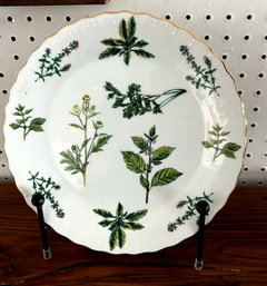 Flowering Plants Porcelain Cake Plate, Andrea By Sadek
