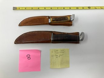 Knife Lot  #8  -Sheath Knives -both  Case XX  Knives