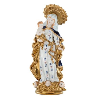 Mary And Child Porcelain Figurine: A Divine Masterpiece Of Grace And Detail