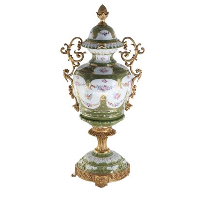 Bronze Handled Porcelain Vase: Harmony Of Craftsmanship And Elegance