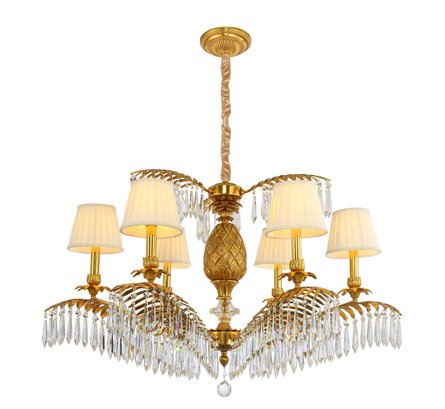 Chandelier Masterpiece: Pineapple And Crystal Adorned Beauty