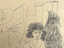 Pablo Picasso, Attributed: Deux Femmes Avec Une Poule