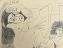 Pablo Picasso, Attributed: Deux Femmes Avec Une Poule